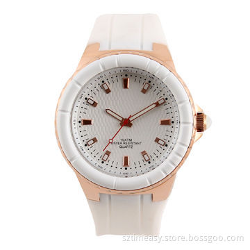 Metal Watch with Silicone Strap, for Men and Women